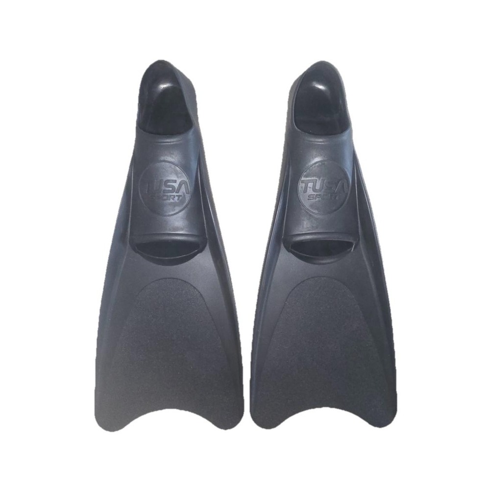 Tusa Sport Full Foot Rubber Snorkeling Fins 3XS Youth 12-1 US 32-34 EU Black NEW